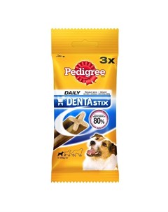 Denta Stix лакомство для взрослых собак мелких пород в форме мясных палочек 45 г Pedigree
