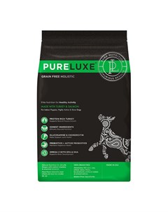 Сухой корм PureLuxe для активных собак с индейкой и лососем 1 81 кг Pure luxe