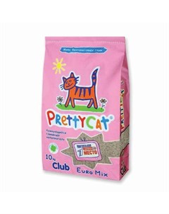 Наполнитель PrettyCat Euro Mix комкующийся для кошачьих туалетов 10 кг Prettycat
