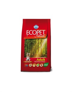 Ecopet Natural Adult Mini сухой корм с курицей для взрослых собак мелких пород Farmina