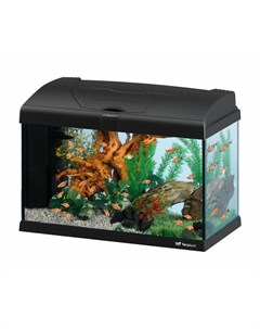 Capri 50 LED стеклянный аквариум со светодиодной лампой внутренним фильтром и нагревателем черный 40 Ferplast