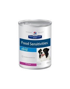 Prescription Diet Dog d d Food Sensitivities Duck влажный диетический корм для собак при пищевой алл Hill`s