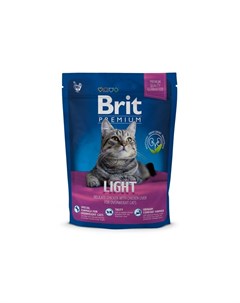 Premium Cat Light сухой корм для кошек склонных к лишему весу с курицей и печенью 300 г Brit*
