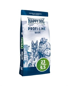 Сухой корм Profi Line Basic 23 9 5 для взрослых собак с нормальными потребностями в энергии 20 кг Happy dog