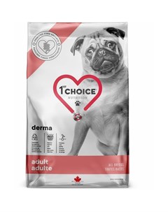 Cухой корм GF Derma Care для взрослых собак всех пород с гиперчувствительной кожей с лососем 12 кг 1st choice