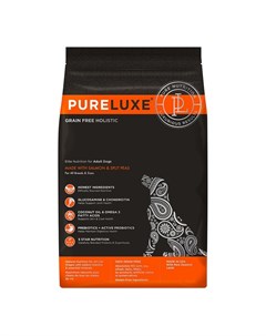 Сухой корм PureLuxe для взрослых собак с лососем и горошком Pure luxe