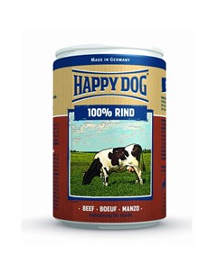 Влажный корм 100 Rind для собак при аллергии и проблемах с пищеварением с говядиной 400 г Happy dog