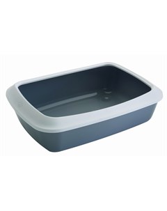 Туалет Litter Tray Isis для кошек с бортом 50х36 5х11 5 см серый Savic