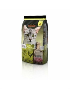 Сухой беззерновой корм Adult Poultry GF для взрослых кошек с чувствительным пищеварением с птицей Leonardo