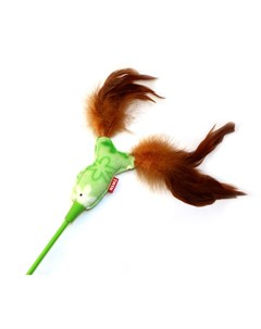 Игрушка для кошек дразнилка рыбка с перьями 52 см Nems