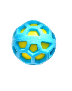 Игрушка для собак резиновый мяч двойной с пищалкой 7 6 см Nems