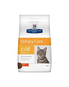 Prescription Diet Cat c d Multicare Urinary Care cухой диетический корм для кошек для профилактики ц Hill`s