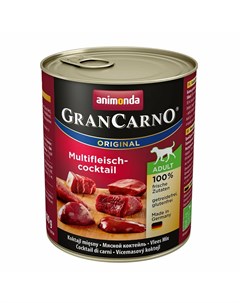 Gran Carno влажный корм для собак фарш из мясного коктейля в консервах 800 г Animonda