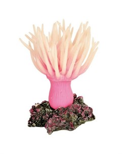 Грот для аквариума анемон 8 см розовый пластиковый Trixie