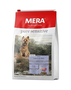 Сухой корм Pure Sensitive Mini Adult Lamm Reis для взрослых собак мелких пород с ягненком и рисом 1  Mera