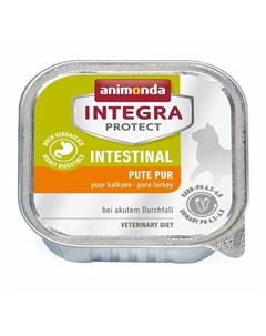 Integra Protect Intestinal влажный корм для кошек при нарушениях пищеварения паштет с индейкой в лам Animonda