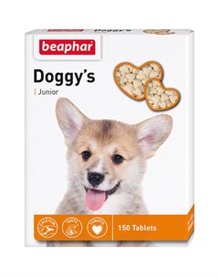 Лакомство Doggy s Junior для щенков витаминизированное сердечки 150 таб Beaphar