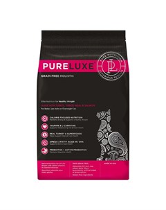 Сухой корм PureLuxe для нормализации веса у кошек с индейкой и лососем Pure luxe