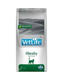 Vet Life Natural Diet Cat Obesity сухой корм для кошек при ожирении 5 кг Farmina