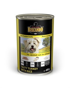 Консервы для собак Super Premium с индейкой и рисом 400 г Belcando