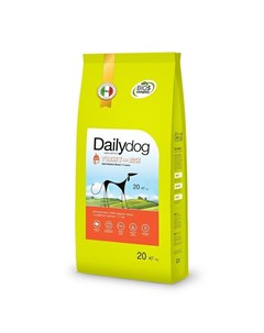 Сухой корм Adult Medium Breed для взрослых собак средних пород с индейкой и рисом Dailydog