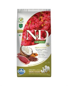 N D Dog Grain Free quinoa skin coat duck корм для собак здоровая кожа и шерсть с уткой и киноа Farmina