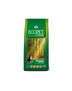 Ecopet Natural Puppy Maxi сухой корм с курицей для щенков крупных пород беременных и лактирующих сук Farmina