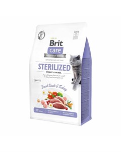 Сухой корм Care Cat GF Sterilized Weight Control для стерилизованных кошек любого возраста и контрол Brit*