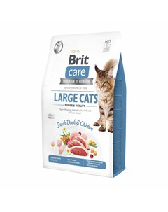 Сухой корм Care Cat GF Large cats Power Vitality для взрослых кошек крупных пород 2 кг Brit*