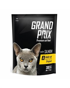 Adult Original Сухой корм для кошек с лососем 300 г Grand prix