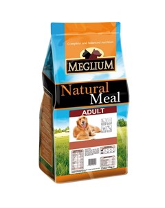 Сухой корм Adult для взрослых собак с мясом 3 кг Meglium