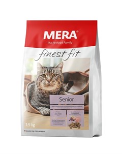 Finest Fit Senior 8 полнорационный сухой корм для пожилых кошек с курицей 1 5 кг Mera