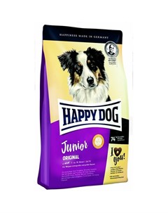 Junior Origina сухой кормl для щенков от 7 до 18 месяцев Happy dog
