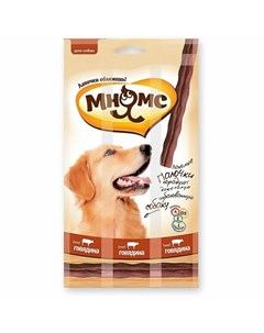 Лакомство для собак лакомые палочки с говядиной 15 г 3 шт в упаковке Мнямс