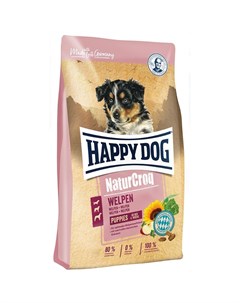 Сухой корм Premium NaturCroq Welpen Puppies для щенков с птицей Happy dog