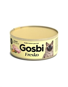 Влажный корм Fresko для пожилых кошек мясной пир 70 г Gosbi