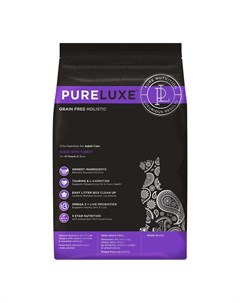 Сухой корм PureLuxe для взрослых кошек с индейкой 1 5 кг Pure luxe