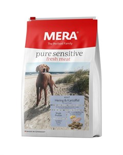 Сухой корм Рure Sensitive Adult Hering Kartoffel для взрослых собак с сельдью и картофелем 4 кг Mera