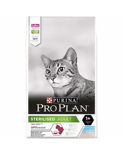 Sterilised сухой корм для стерилизованных кошек и кастрированных котов с высоким содержанием трески  Pro plan