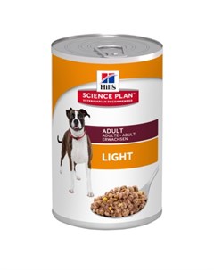 Science Plan Dog Adult консервы для взрослых собак склонных к набору веса 370 г Hill`s