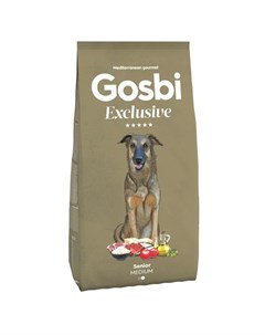 Сухой корм Exclusive для пожилых собак средних пород с курицей 12 кг Gosbi