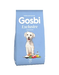 Сухой корм Exclusive для взрослых собак мелких пород с рыбой 500 г Gosbi