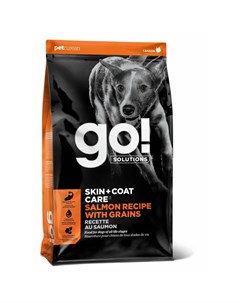 GO Skin Coat Salmon сухой корм для щенков и собак со свежим лососем и овсянкой Go! natural holistic