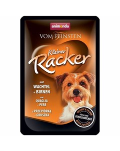 Vom Feinsten Kleiner Racker влажный корм для собак c перепелами и грушей кусочки в желе в паучах 85  Animonda