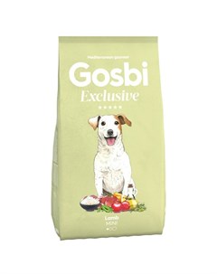 Сухой корм Exclusive для взрослых собак мелких пород с ягненком 7 кг Gosbi