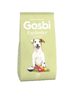 Сухой корм Exclusive для взрослых собак мелких пород с ягненком 2 кг Gosbi