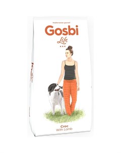 Сухой корм Life для взрослых собак всех пород с ягненком 3 кг Gosbi