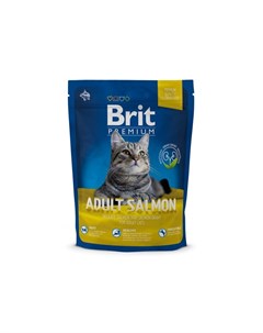 Premium Cat Adult Salmon сухой корм для взрослых кошек с лососем в соусе 300 г Brit*