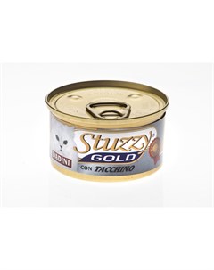 Gold влажный корм для кошек с кусочками индейки в бульоне в консервах 85 г Stuzzy