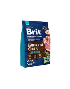 Premium By Nature Sensitive сухой корм для собак с чувствительным пищеварение с ягненком и рисом 3 к Brit*